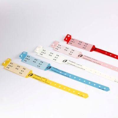 Disposable Hospital Written on Waterproof ID Bracelet for Adult