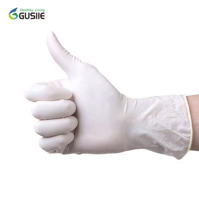 Medical Examination Disposable Latex Gloves Powder Free Protective Glove