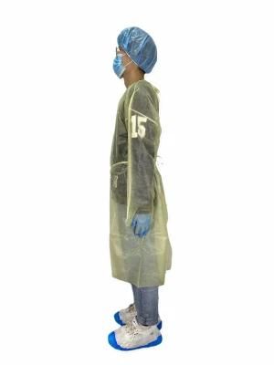 Civil Use Non Woven Polypropylene Lightweight Isolation Disposable Gown for Butcher