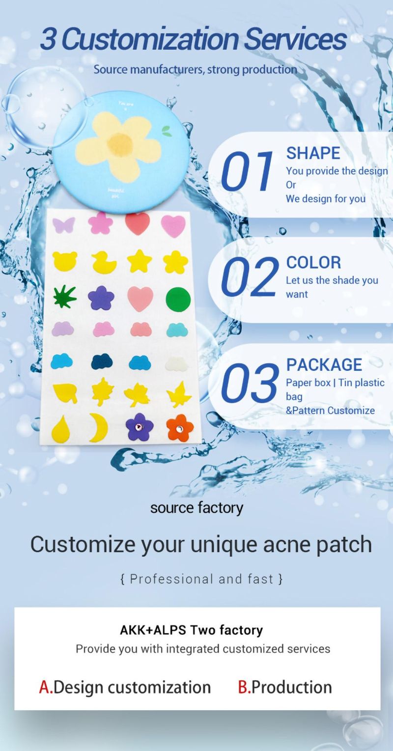 Alps Sticker Hydrocolloid Acne Master OEM Pimple Patch