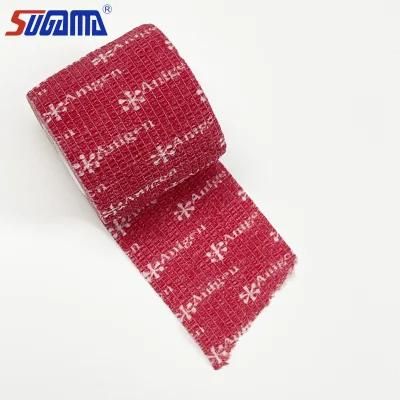 Bulk Medical Supplies Non Woven Printed Adhesive Elastic Bandage
