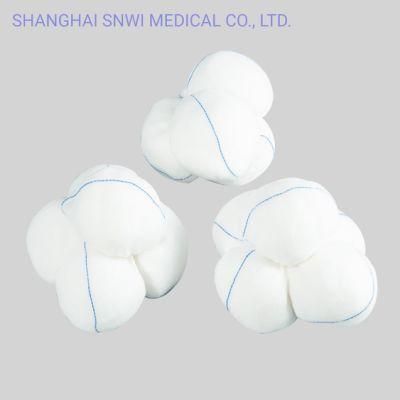 Disposable Medical Surgical Wound Cleansing Sterilize X-ray Gauze Cotton Ball Used in Hospital
