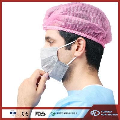 Non Woven Double Elastic Bouffant Clip Caps