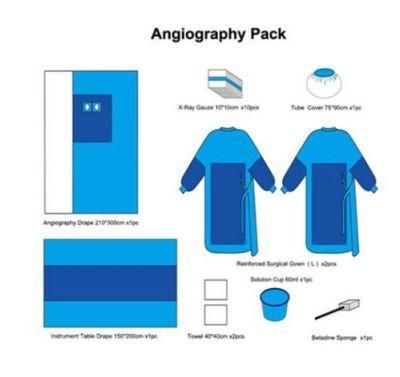 Customized Medical Kit Disposable Medical Angiography Surgical Pack Kits