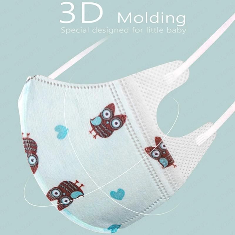 Children Breathable Cartoon Printed Anti Haze Face Mouth Mask Children