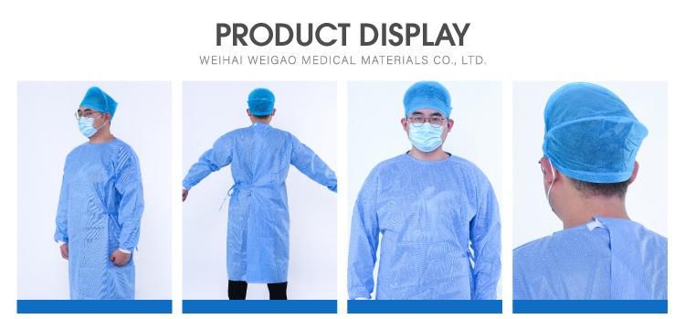 Good Quality Disposable Patient Medical Isolation Cep Gown Level 4 PPE Work Protective Suit