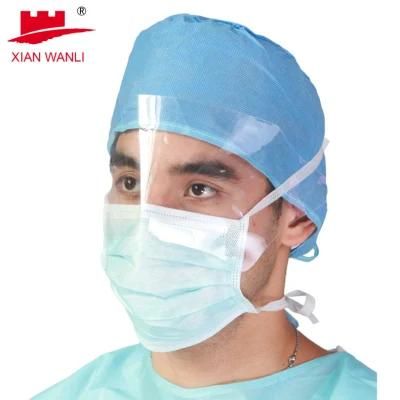 White List Manufacturer AAMI Level 3 Mask with Anti-Fog Shield