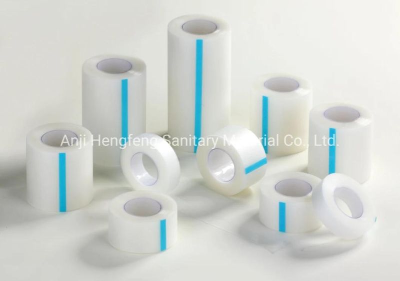 Mdr CE Approved Adhesive Medical Surgical Plaster Transparent PE Tape