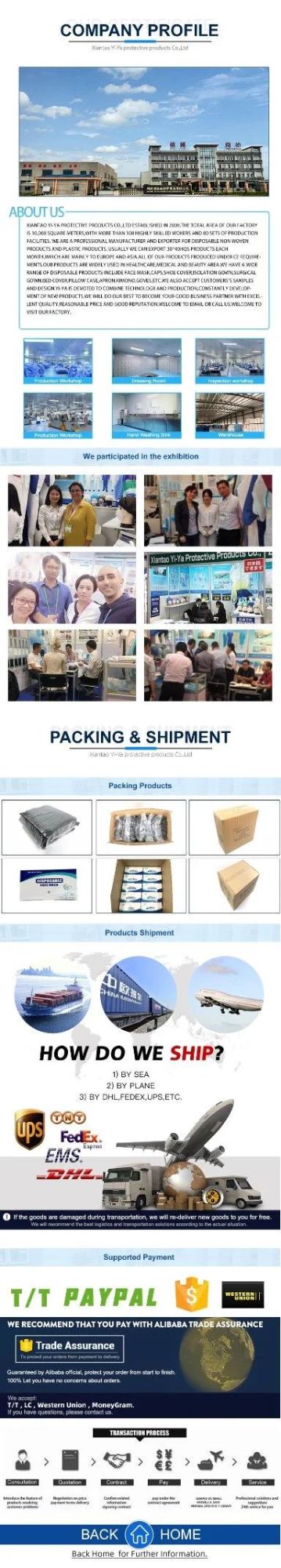 Antiskip Factory Sale Competitive Price Shoe Covers Medical Shoe Cover Conductive Strip Shoe Cover