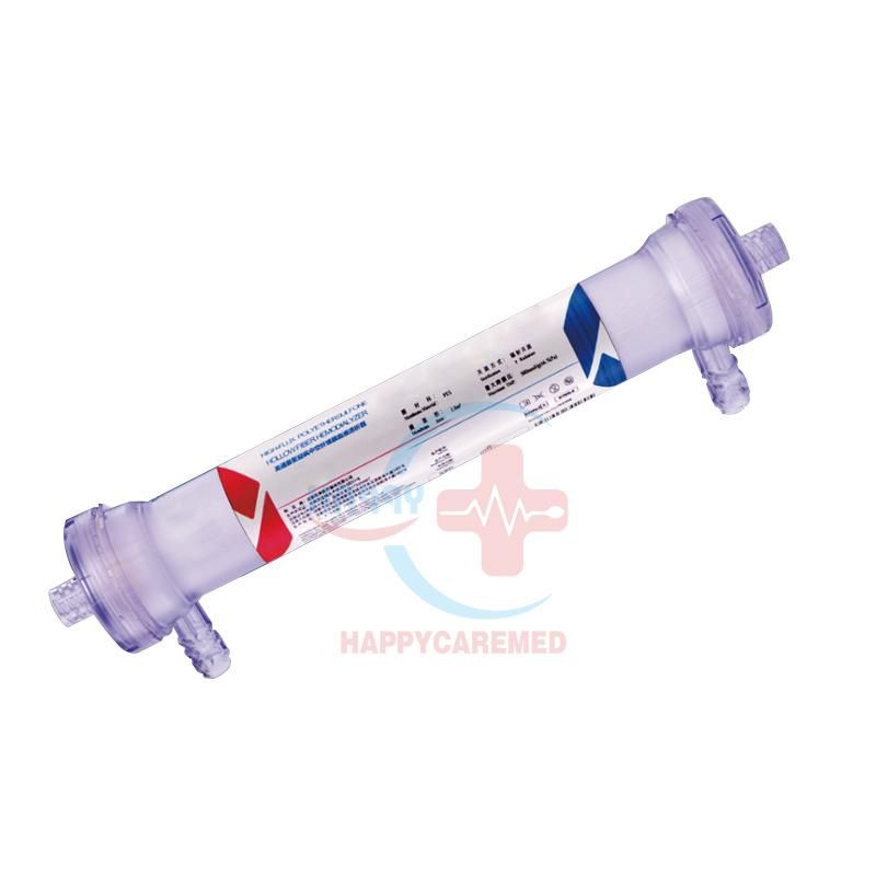 Hc-U005 Disposable 150L/180L/200L High Flux Dialyzer Membrane Medical Hemodialysis Dialyzer