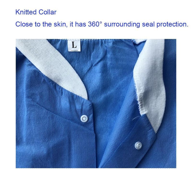 Disposable Nonwoven Medical Work Uniform Lab Coat