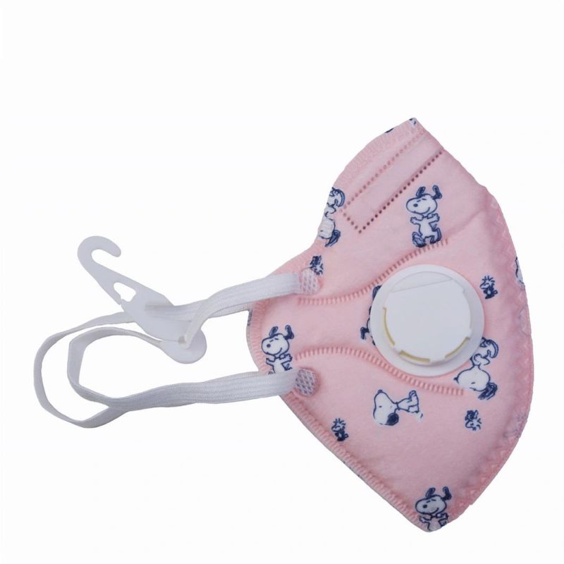 Folded Disposable Dust Face Mask with Valve