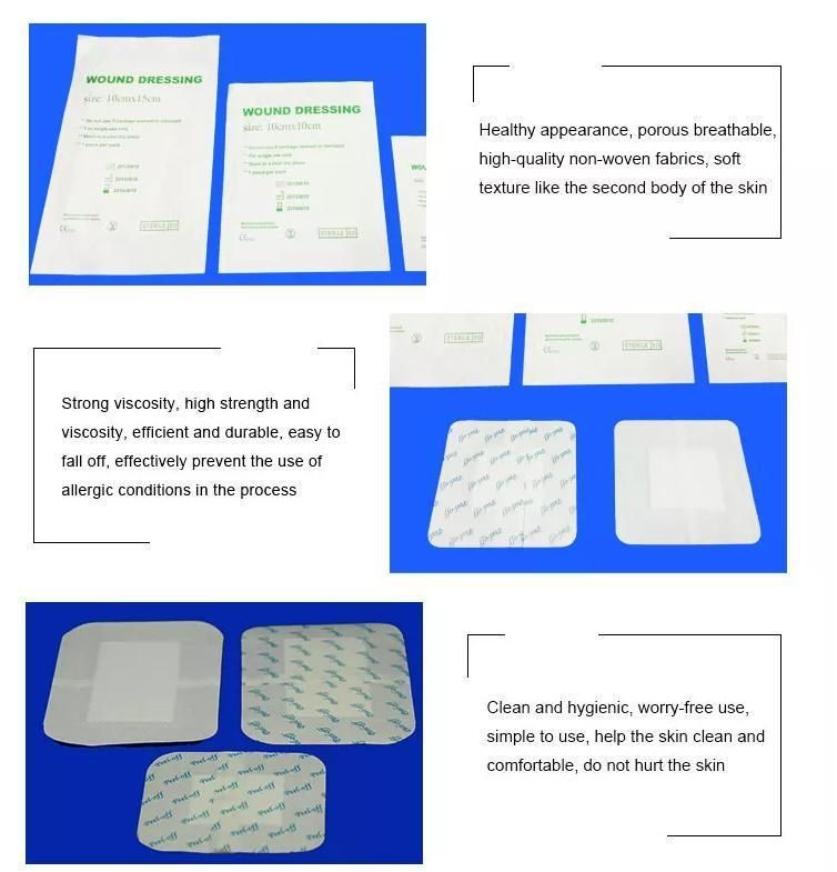 Medical Wound Dressing for Wound Healing Highly Absorbent Dressing Sterile Individual Wrapped for Wound Care