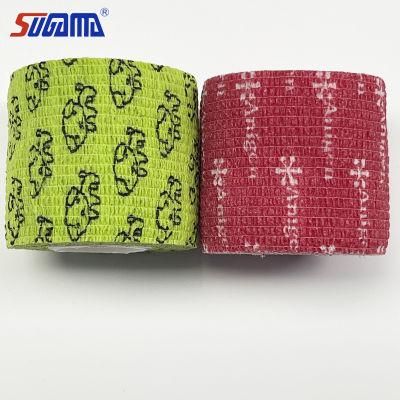 Printed Disposable Adhesive Elastic Bandage