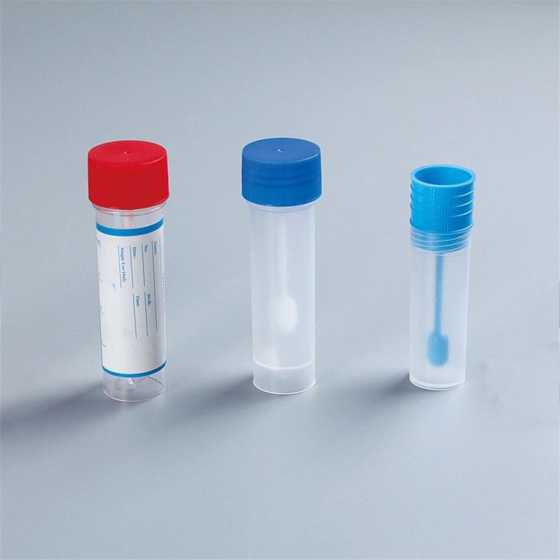 Disposable Medical 40ml 60ml Red Lid PP Urine Container/Hospital Stool Container