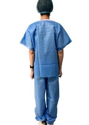 Isolation Insulation Non Woven Laboratory Procedure Sterilized Examination Short Sleeve Gown Disposable
