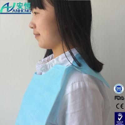 Food Using Dispsable Bib White Paper and PE Film