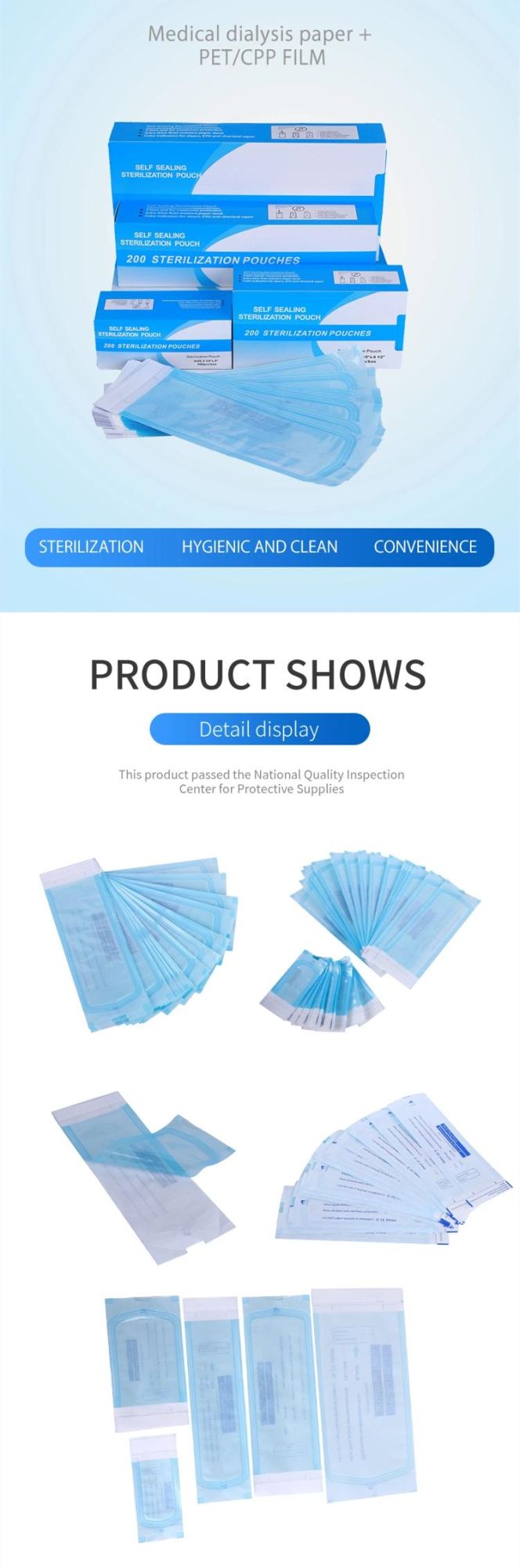Sterilization Pouch Sterile Packing Medical Self Sealing Disinfection Dental Packing Sterilization Pouch