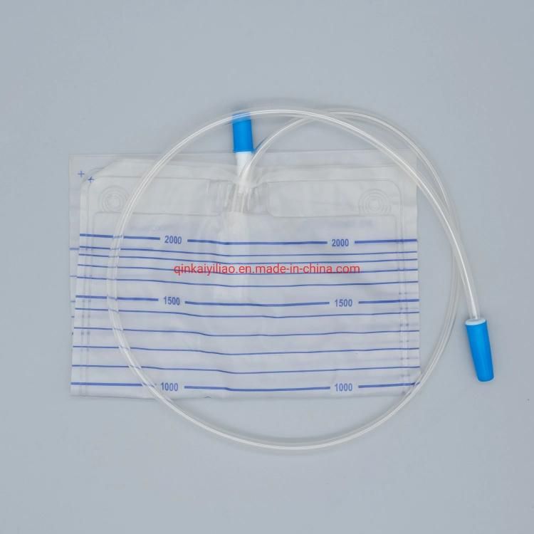 Disposable Urine Bag/Drainage Bag with Push-Pull Valve