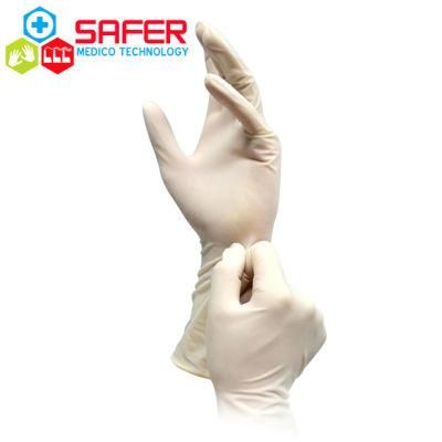 Medical Device Textured Sterile Powder 19g Latex Surgical Gloves