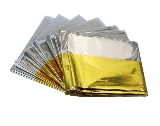 High Quality Disposable Medical Thermal Accident Blanket Silver