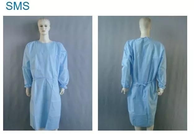 Reliable Blue Disposable Plastic Isolation Gowns