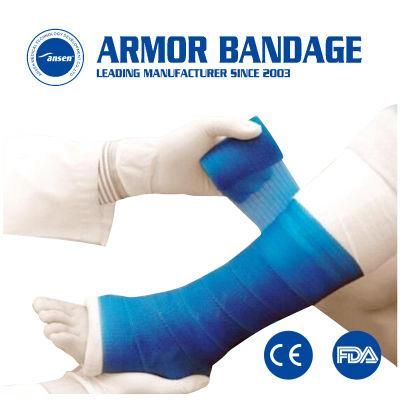 Clear X-ray Waterproof Fiber Glass Cast Bandage with Polyurethane