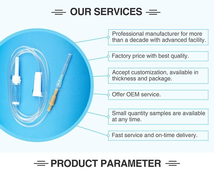 Medical Disposable Venous Transfusion Set with Needle