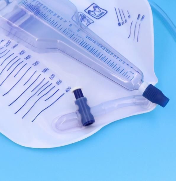 Hot Sale Medical Disposable Sterile Urimeter Drainage Bag, Urine Meter, Urine Bags with Measure Volume Chamber for Adults