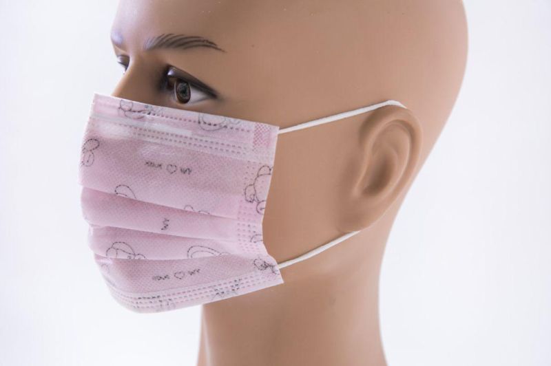Custom Print Logo Face Mask Nonwoven Face Mask