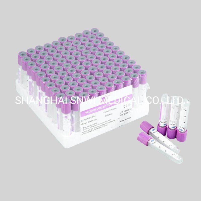 Medical Disposable Black Cap Vacuum Blood Collection Tube ESR Tube