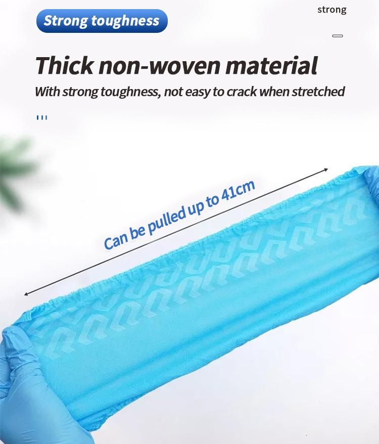 Shoe Covers Protective PP Anti Skid Disposable Non Woven Waterproof 2 Years Class I