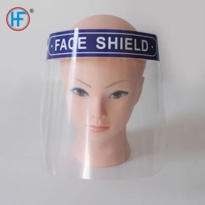 Mdr CE Approved All-Round Protection Clear Plastic Face Shield with Stretchy Elastic Band Accepting OEM