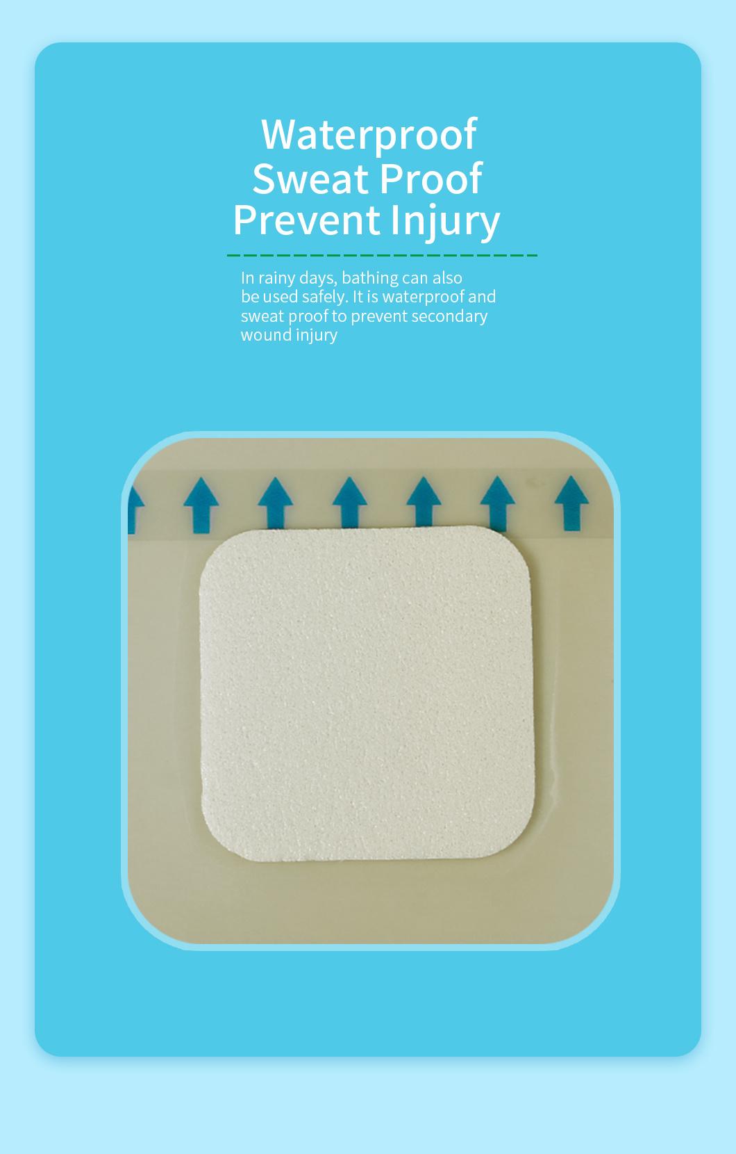Hydrocolloid Foam Dressing Easy to Tear off Wound
