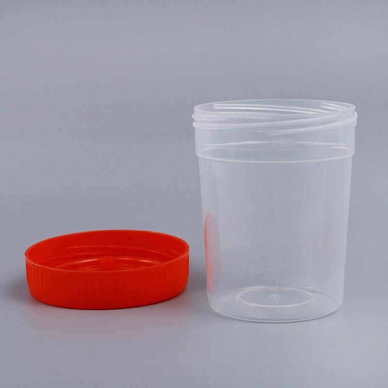 New Style Plastic Test Sample Collection Cup Sterile Urine Container