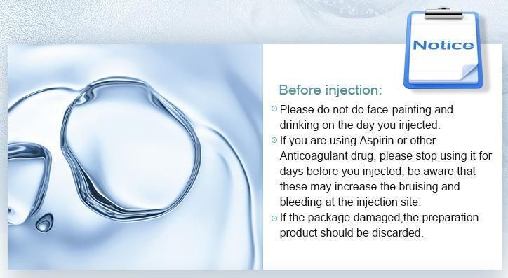 Facial Cross Linked Hyaluronic Acid Dermal Filler for Crow′s Feet