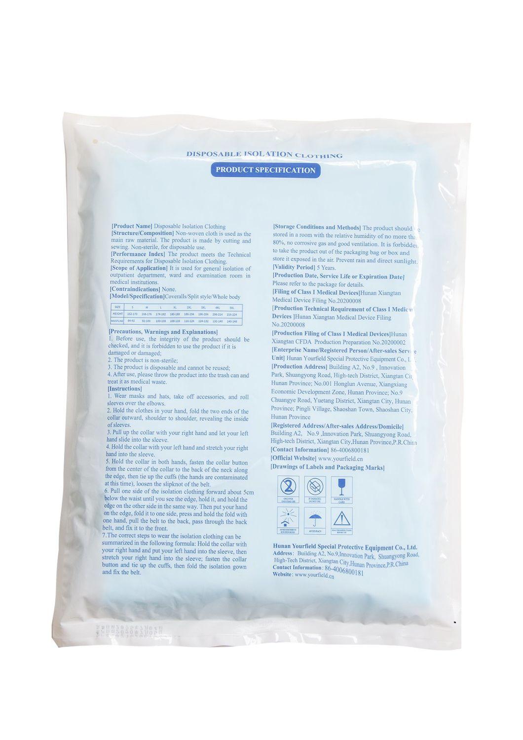 Cheap Dental Isolation Clothes Protection Disposable Reinforced Isolation Gowns