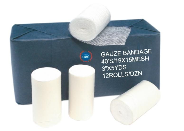 Disposable Medical Sterile Elastic Cotton Plain Crepe Spandex Bandage with Clip