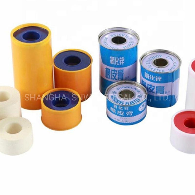 CE ISO Approved Disposable Medical Zinc Oxide Plaster with Tin Package