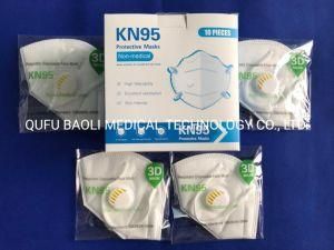 KN95 FFP2 Nr Folded Shape Industrial Protective Exhale Valve Filtering Earloop Fashion Face Mask