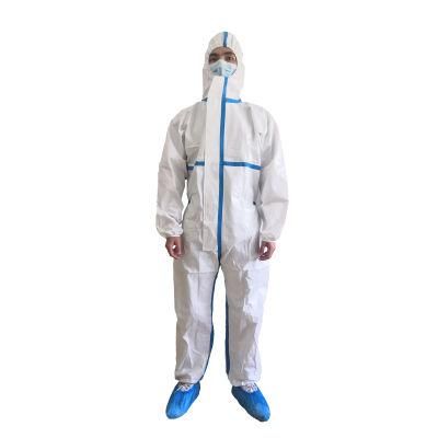 Good Sealing OEM Type5b/6b Safety Clothing Workwear Waterproof Breathable Disposable Protective Coverall
