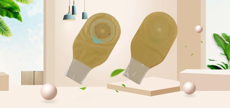 Fabric Durable 1 Piece Hydrocolloid Paste Ostomy Bags