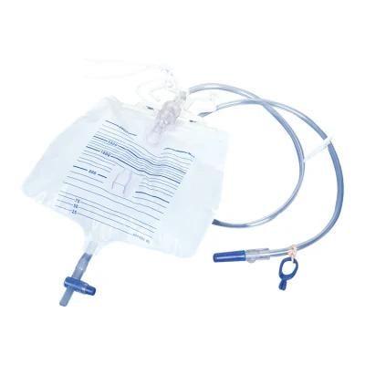 2000ml Anti-Reflux Drip Chamber Luxury Urinary Drainage Bag