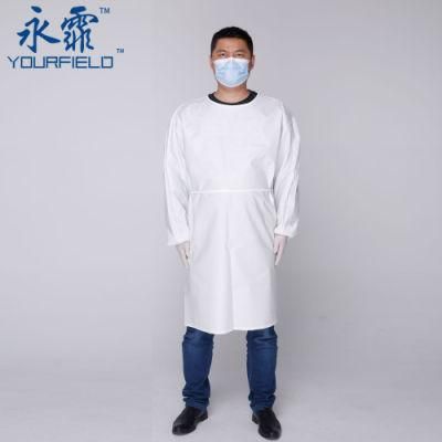 Non-Woven Fabric Disposable Isolation Gowns Coated with Film