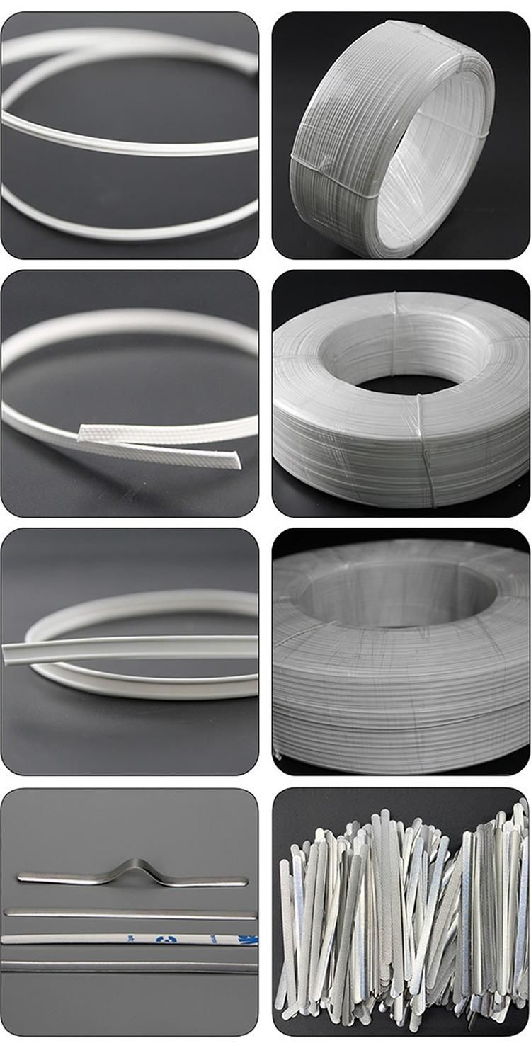 China 3mm 4mm 5mm Nose Wire Single Core Double Core Nose Clip One-Stop Supply Disposable Face Mask Material