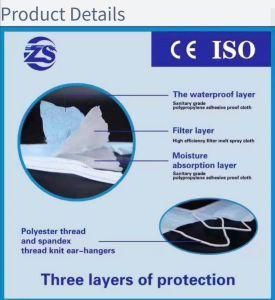 From China High Quality Medical Surgical 3 Ply Disposable Earloop Face Mask