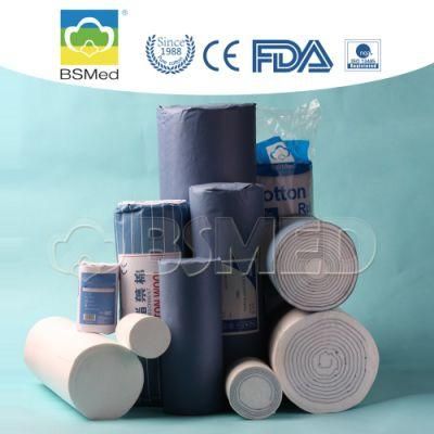 Medical Supplies Disposable Products Sterile or Non-Sterile Cotton Wool Roll