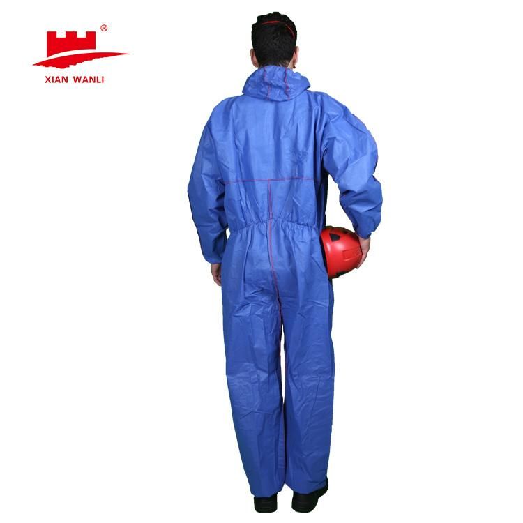 Flame Resistant Chemical Overalls Protection Clothing Suit Waterproof Disposable Safety Nonwoven Coverall