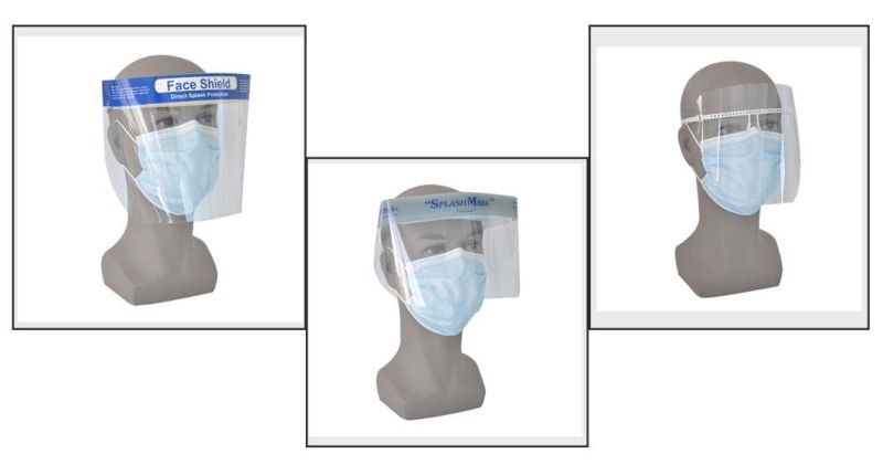Manufacturer Customized Disposable Face Shield Medical with Sponge (FS-3222)