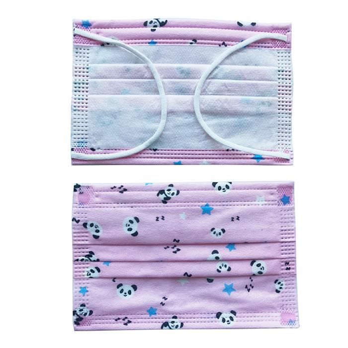 Custom Print Cartoon Disposable Kids Mask Fashion Face Party Mask Medical Face Mask for Kids En14683 Type Iir Surgical 3 Ply